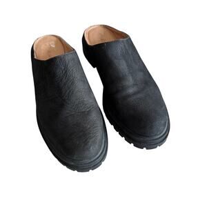 Madewell 10.5 Suede Black Mule Clog Slip On Fall
